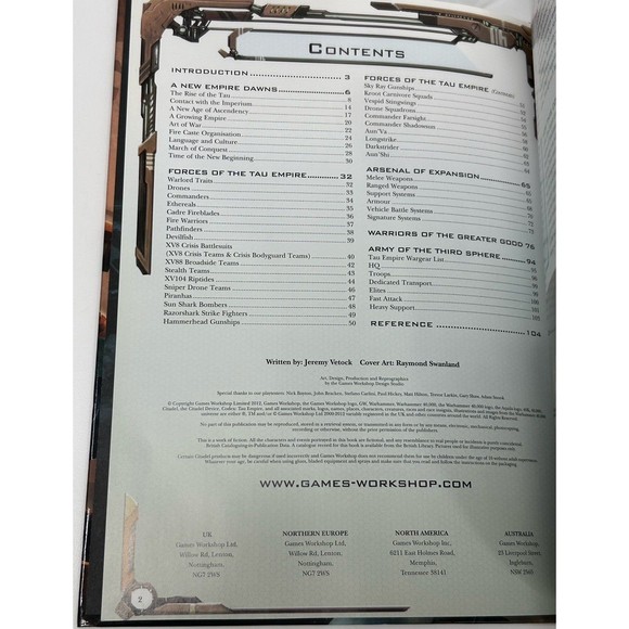 Warhammer 40k Codex Tau Empire RPG Book - Picture 3 of 5